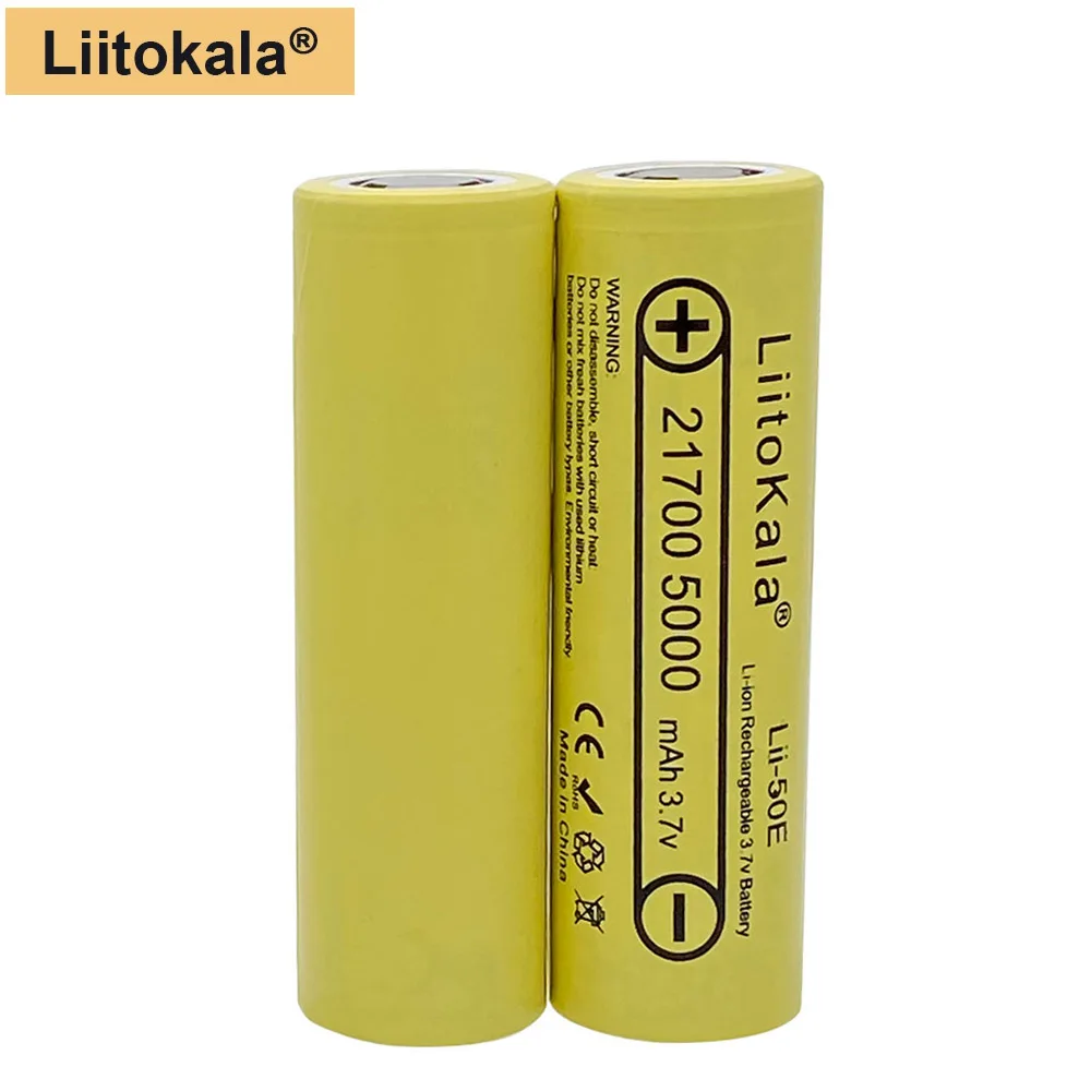 2 шт. LiitoKala 3 7 в USB 21700 5000 мАч | Электроника