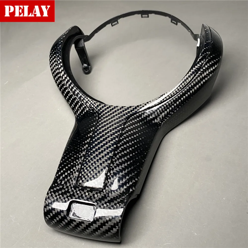 

Real Carbon Fiber Car Steering Wheel Trim Cover for BMW F87 M2 F80 M3 F82 M4 M5 F12 F13 M6 F85 X5 M F86 F33 X6 M F30 M Sport