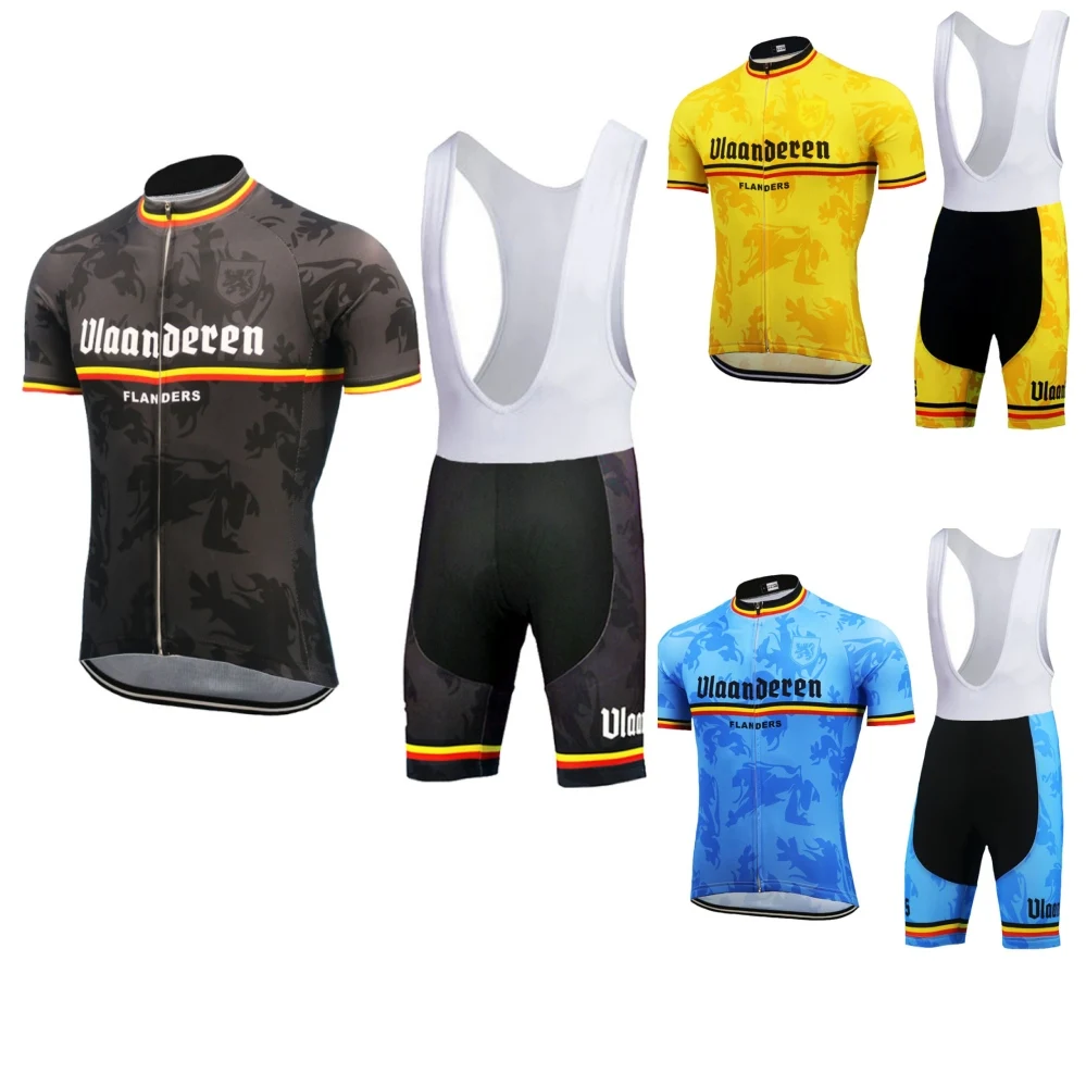 

Men Short Sleeve Cycling Jersey Bib Shorts Mountain Bike Clothing Quick Dry Breathable Suit