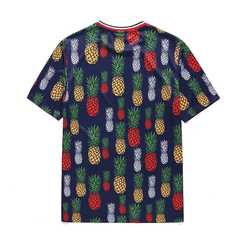 

Summer Men/Women Novelty Cotton Short-Sleeved T-shirt Fashion Pineapple Fruit Anime Print T-shirt Men Funny Top