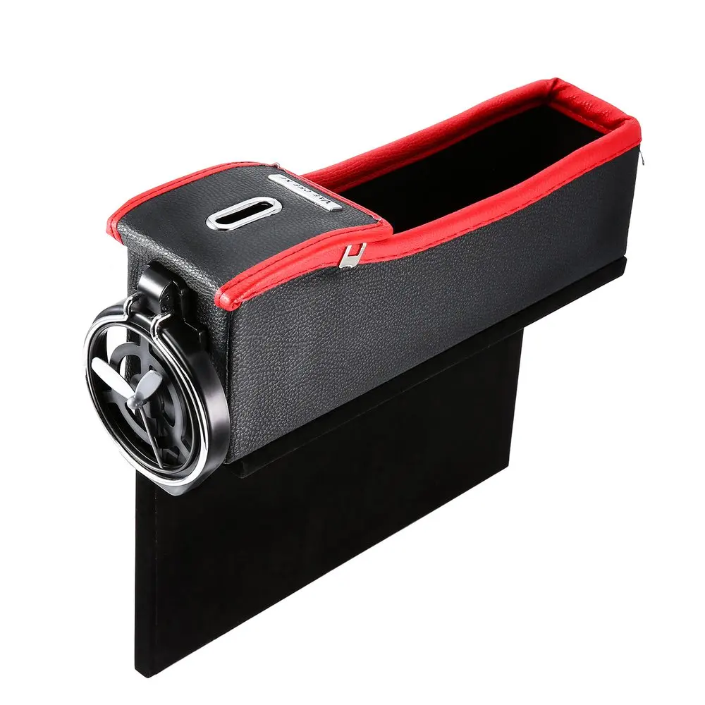 for driver seat Автомобильное сиденье щелевая коробка для хранения чашка держатель для напитков Органайзер Авто зазор карман для телефона карта чехол для монет аксессуары - Название цвета: for driver seat
