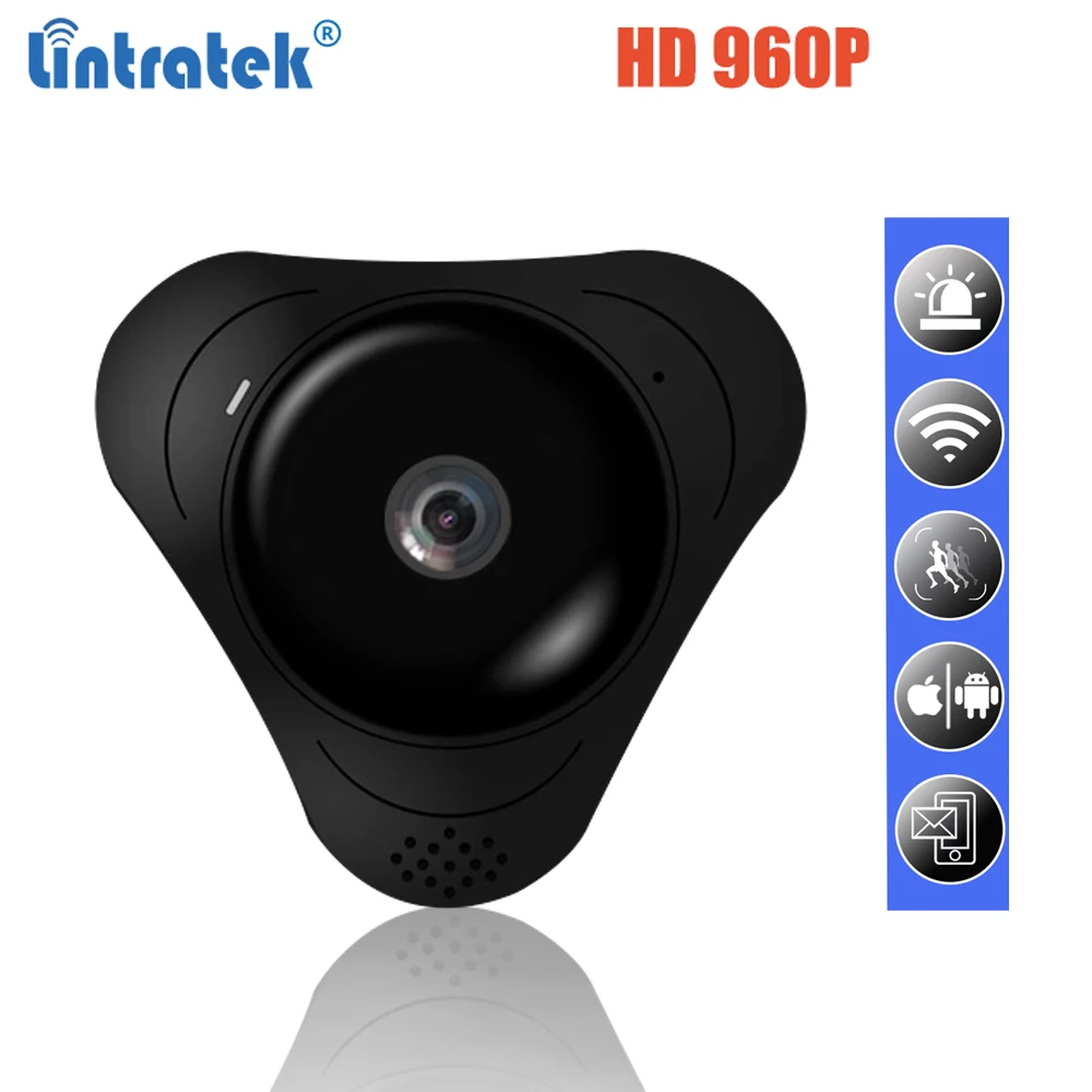 Wi Fi HD 960P панорамная IP камера для домашней безопасности Беспроводная 360 градусов