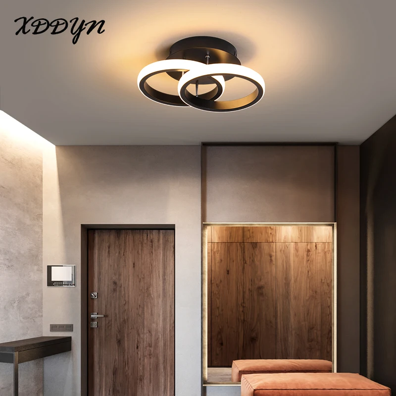 $22.80 XDDYN modern led ceiling light for living room bedroom aisle lamp balcony corridor light black&white ceiling lamp 110V 220V