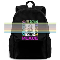 john lennon give peace a chance printed game women men backpack laptop travel school adult student