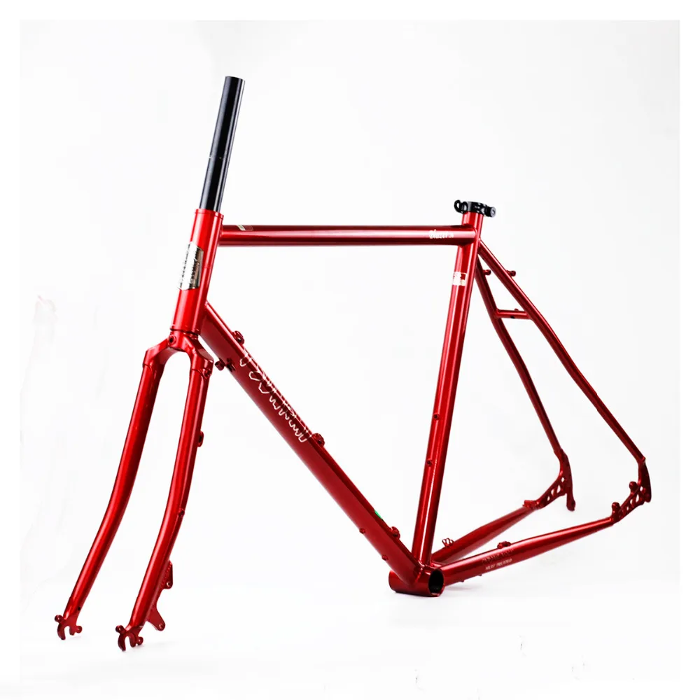 CR MO сталь 26 &quotTouring Frameset циклокросс 26er рама вилка дисковый тормоз классический