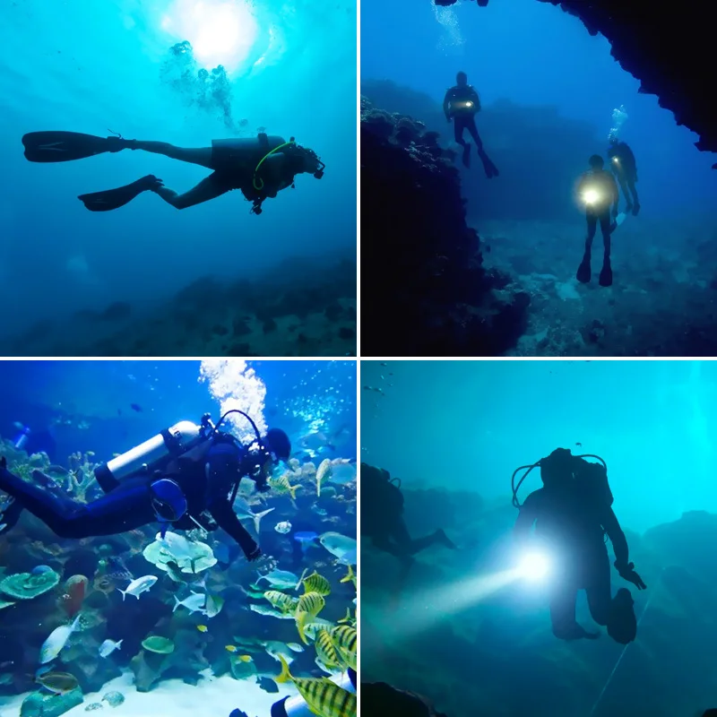 

Ultra Bright 3 Modes Diving LED Flashlight Portable 1000 Lumens Scuba Convoy Flashlights Underwater Hunting Fishing Torch Lamp