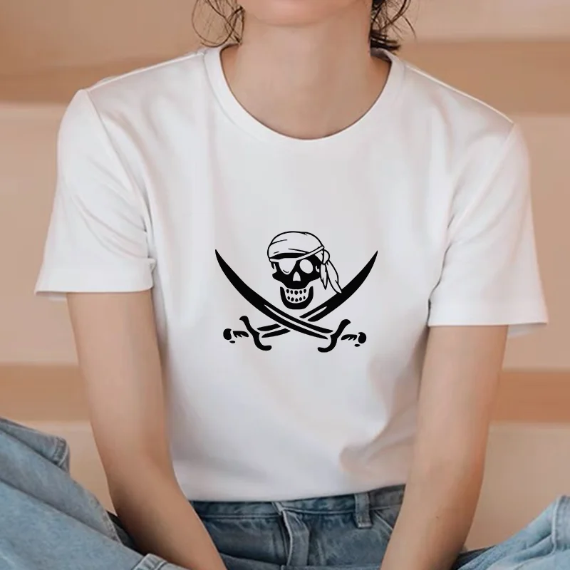 

Women Casual Harajuku Tee Oversize Personality Skeleton Print Lady T-shirts Top T Shirt Ladies Womens Graphic Female Tee T-Shirt