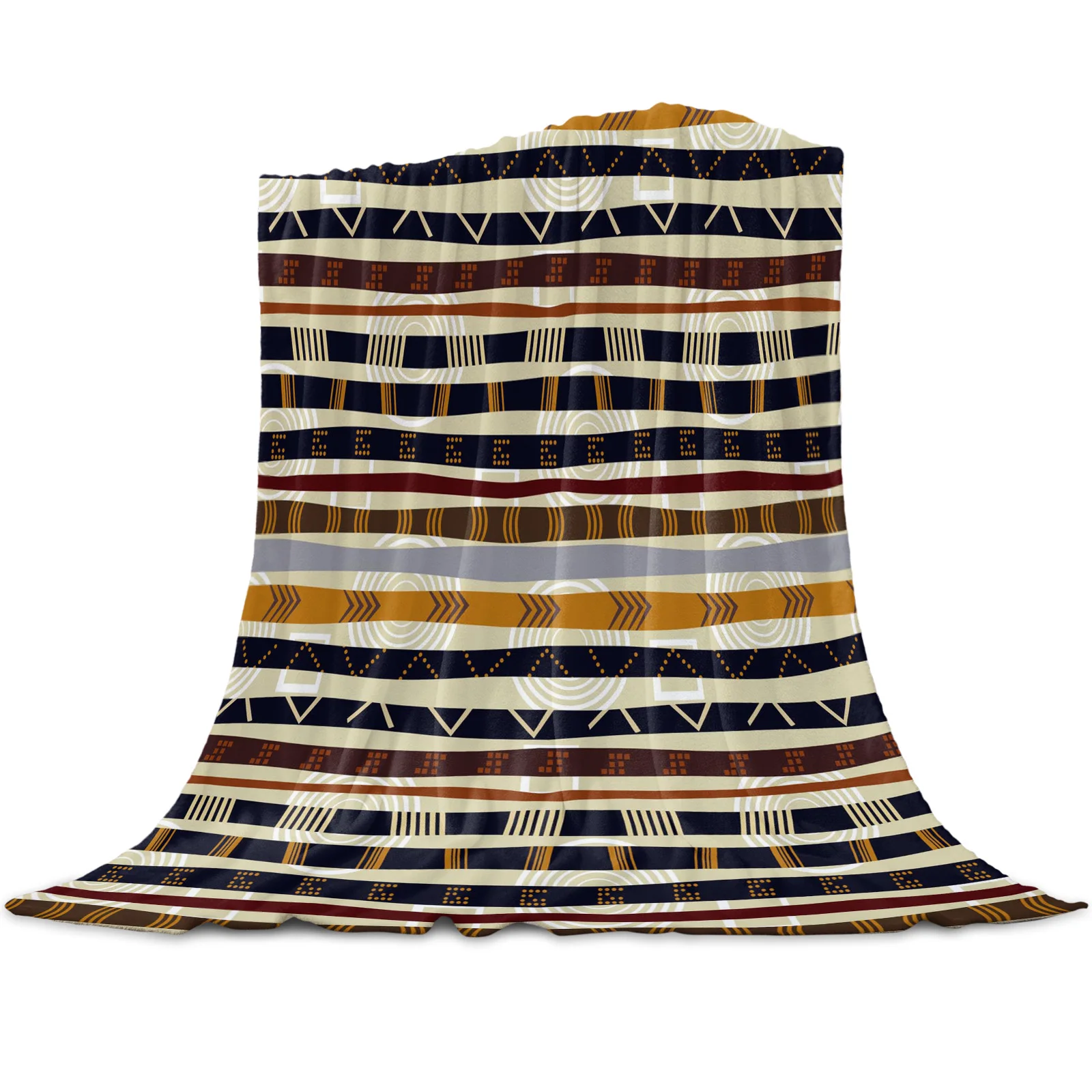 

Pattern Texture African Style Throw Blanket Home Decoration Sofa Blanket Warm Microfiber Blankets for Bedroom