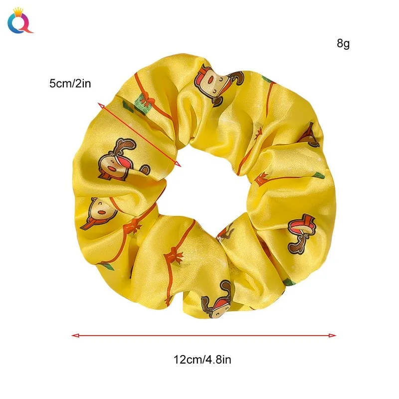 

New Christmas Scrunchie Hairband For Girls Elastic Hair Rubber Bands Hair Accessories Headband Gum Hair Tie Rope Ponytail Holder