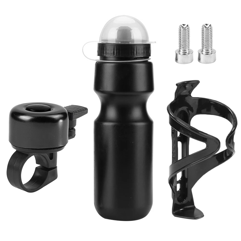 

3PCS 650ml Mountain Bike Bicycle Water Bottle Holder Cage Mount Screw Bells Set Outdoor Sports Portable Bicycle Drink Bottle