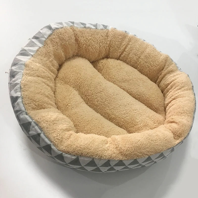 Мягкая кровать для собаки, моющаяся круглая кроватка для кошки, нескользящая Подушка для домашнего питомца, Короткие Плюшевые коврики, диваны, товары для собак