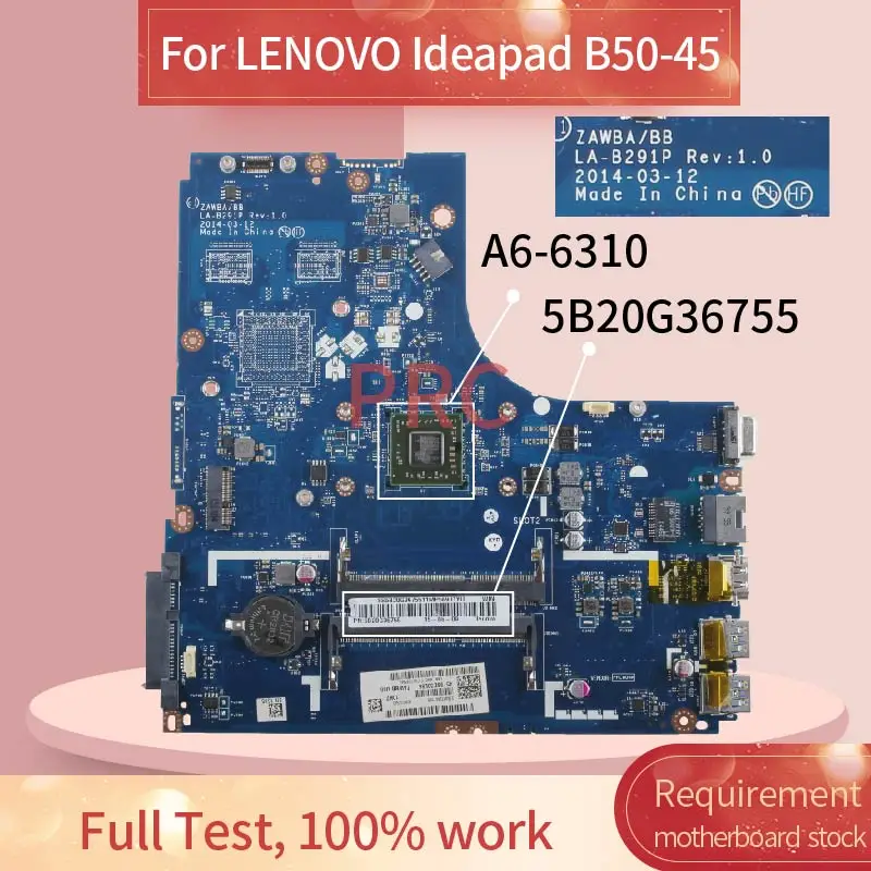 Материнская плата 5B20G36755 для ноутбука LENOVO|Материнские платы ноутбуков| |