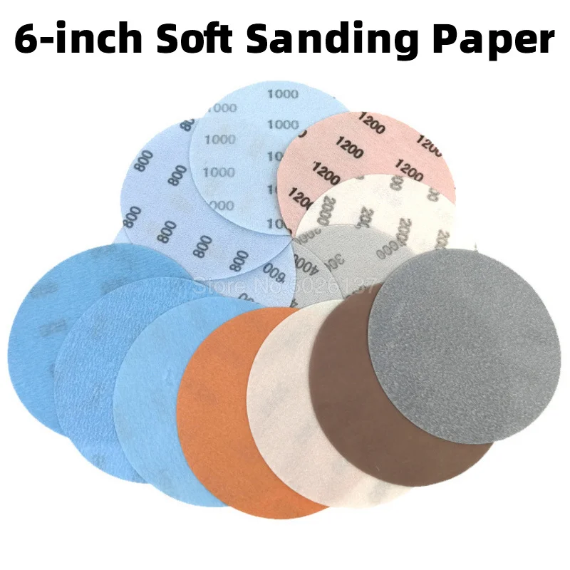 6 дюймовая сверхтонкая пленка шлифовальный диск мягкая водонепроницаемая
