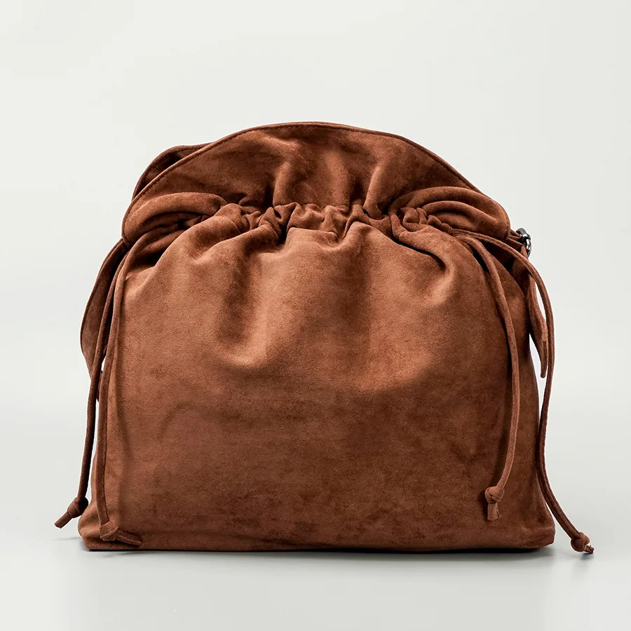 

Vintage Drawstring Tote Storage Bag for Women Handbag Retro Fashion Ladies Shoulder Bags Female Top Handle Bag Girls Purse 2022