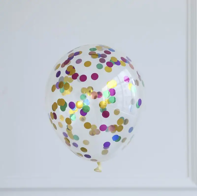 colouful 10 шт./лот, прозрачные воздушные шары, Золотая Звезда, конфетти из фольги, прозрачные воздушные шары с днем рождения, детский душ, украшения для свадебной вечеринки - Цвет: colouful