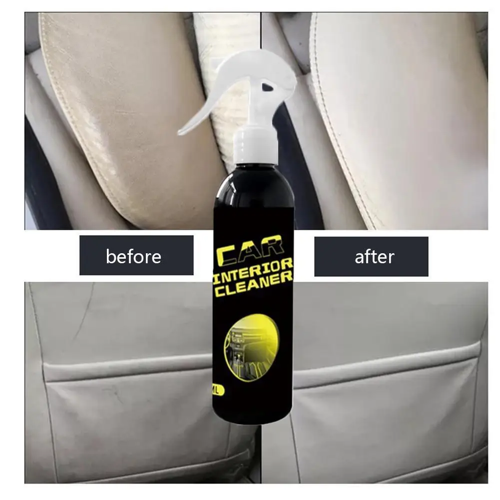 

Universal 100ml Car Interior Rinse-Free Cleaner Multi-function Spray Film Cleaner Power Car Cleaning Remover Clean Interior G9E0