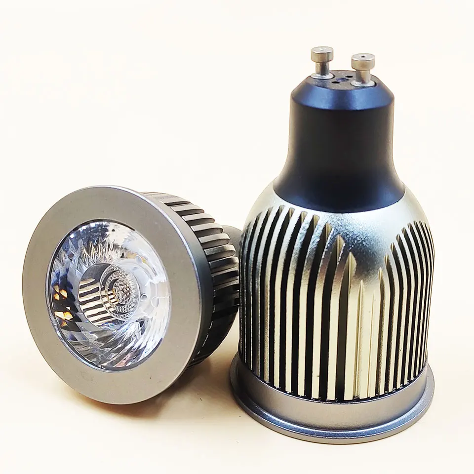 GD 5pcs 15degree Beam GU10 7W 9W 12W 15W Gu10 Bulb AC220V E27 Dimmable LED Spot Light Bulb MR16 12V LED Spot With Pure ALuminum