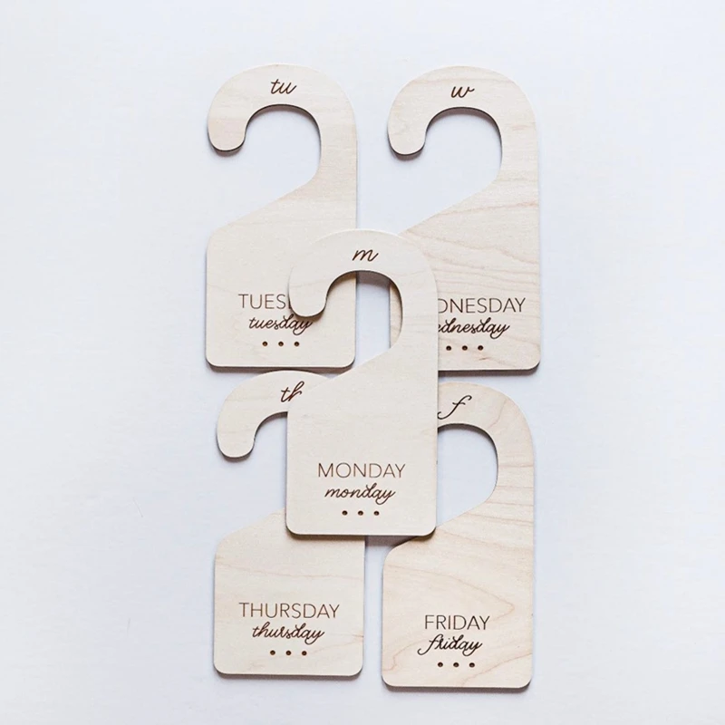 

Days of the Week Closet Dividers Kids Wardrobe and Clothes Dividers Work and School Week Clothes Organizer