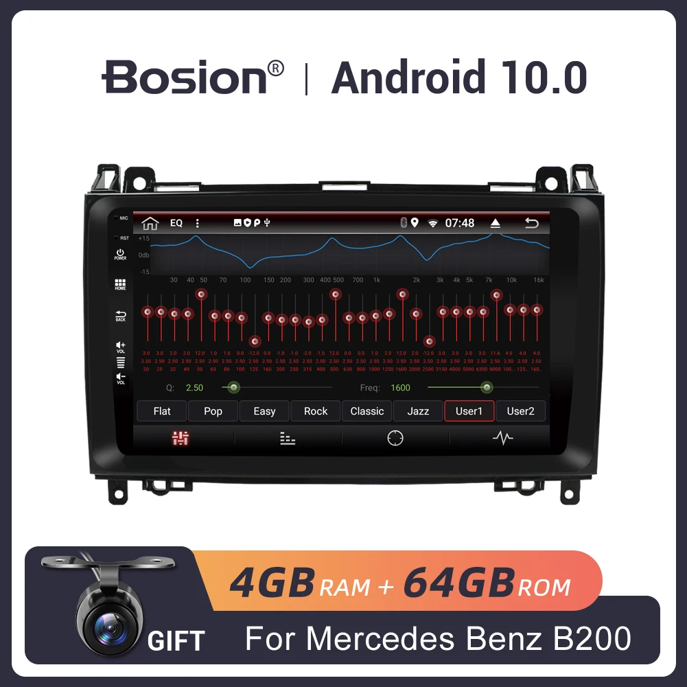

Bosion Android10 DSP IPS Car Multimedia Player GPS 2Din Automotivo For Mercedes/Benz/Sprinter/Viano/Vito/B-class/B200/B180 BT5.0