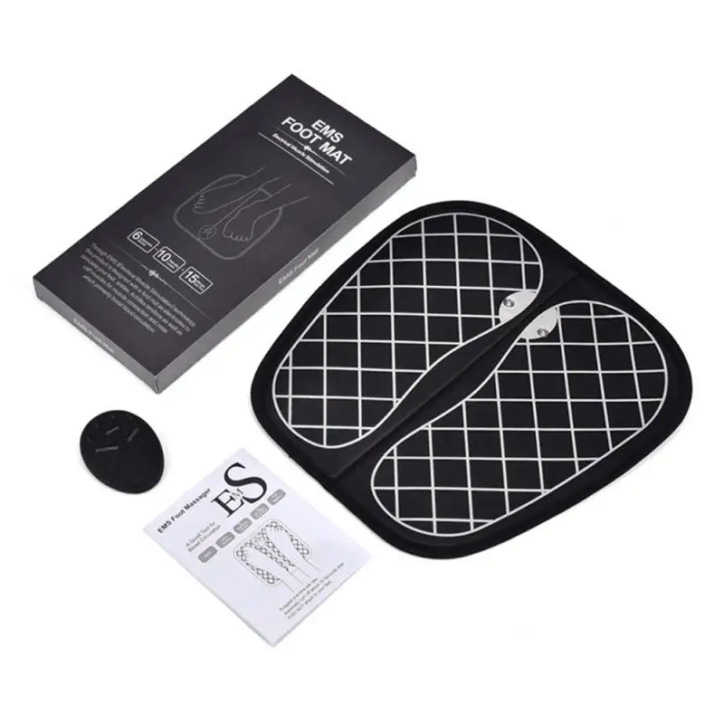 

USB Foot Massage Pad Blood Circulation EMS EPS Intelligent TENS Booster Foot Leg Blood Body Health Care Exercise Massager Home