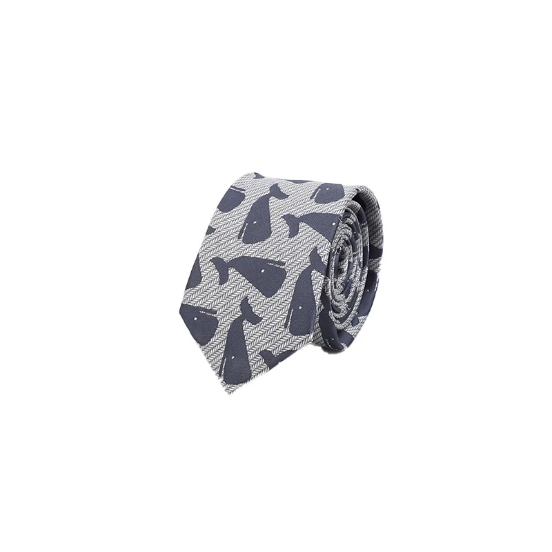 

2019 New 6cm Men's Tie Polyester Silk Arrow Type Business Wedding Tie