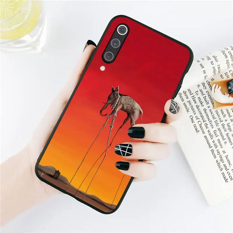 

Salvador Dali art design pattern Phone Cases For Xiaomi Redmi note 7 8 9 t k30 max3 9 s 10 pro lite Luxury brand shell