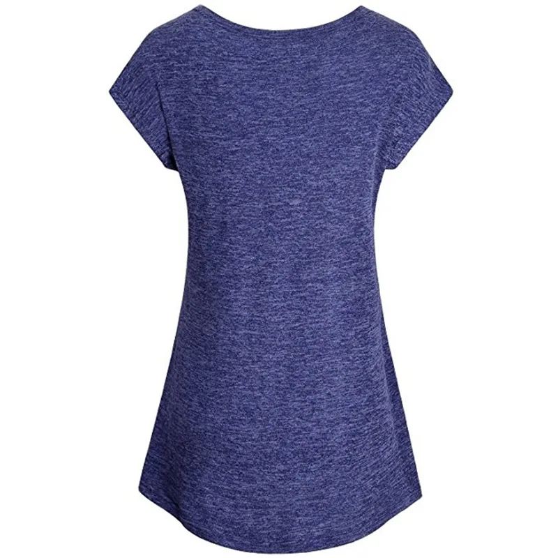 Женская футболка с V-образным вырезом Повседневная в стиле Харадзюку обычная