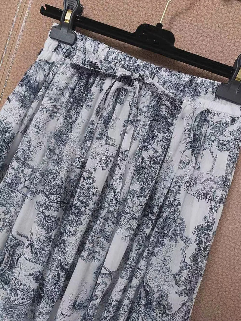 Spring Summer 2021 Runways Chic Women's Elegant High quality jungle printing Skirts C306
