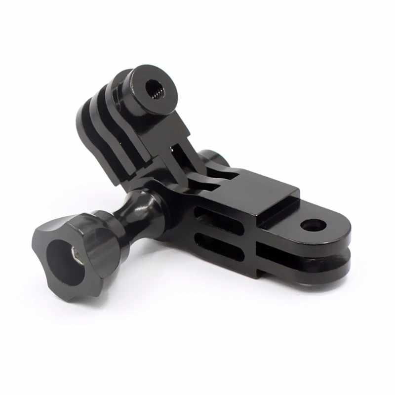 

Hot CNC Aluminium alloy Three-Way Pivot Arm Mount Adapter for GOPRO Hero 1 2 3 3+ 4 5 Session/Xiaomi Yi/SJ/GitUp Sport Camera Bl