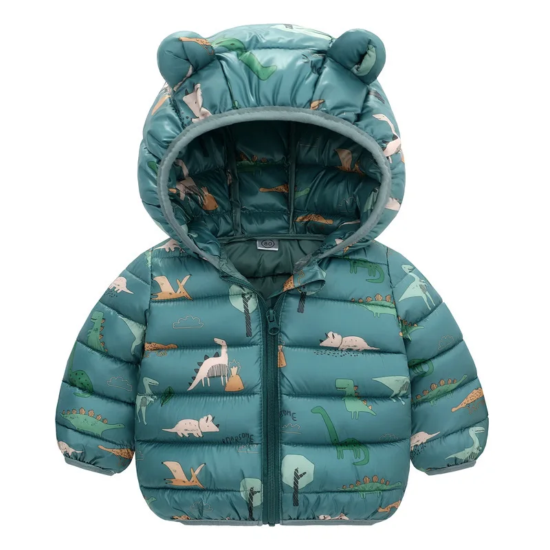 

Baby Boys Girls Unicorn Dinosaur Jacket Coat Toddler Kids Cotton-Padded Outerwear Infant Parka Infant Winter Autumn Clothing