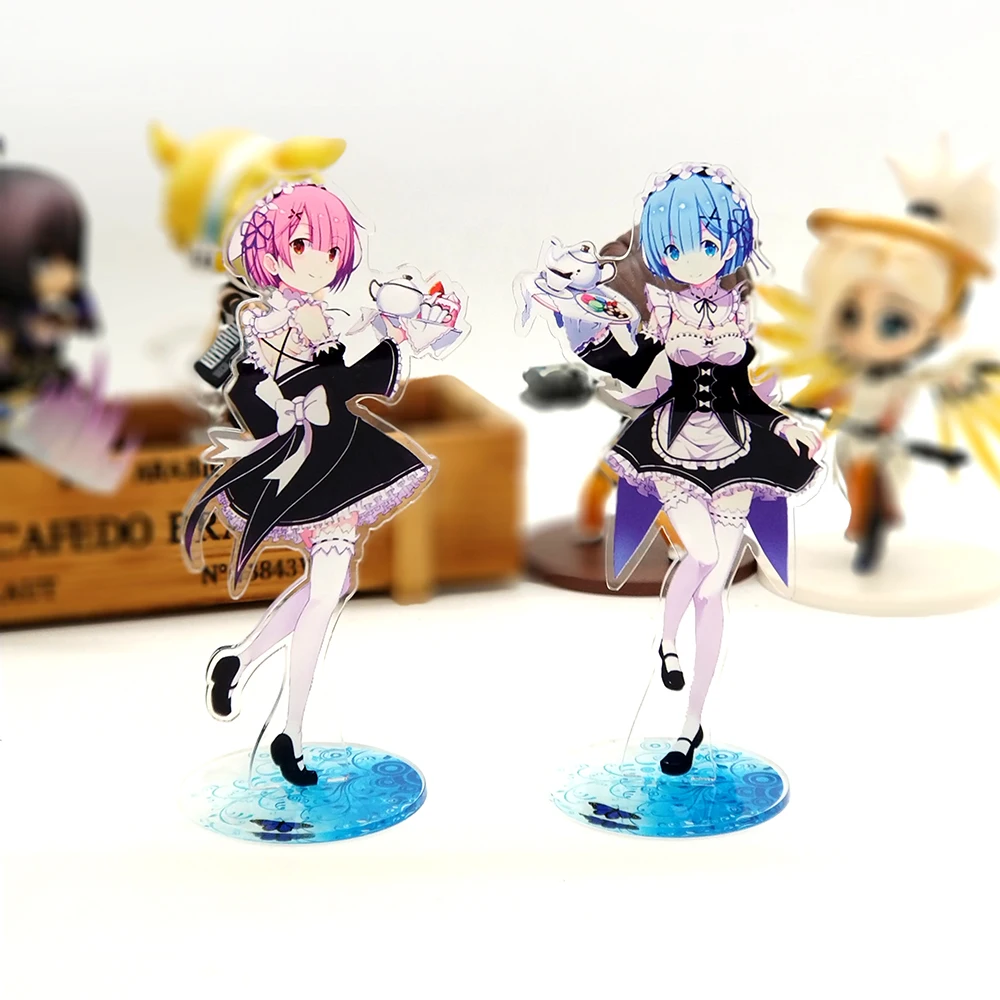 

Re Zero Starting Life in Another World Ram Rem acrylic stand figure model double-side plate holder topper anime