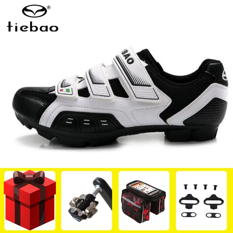 

Tiebao Cycling Shoes Sapatilha Ciclismo MTB Men Racing Bicycle Shoes Bike Sneakers Breathable Professional Self-Locking Shoes