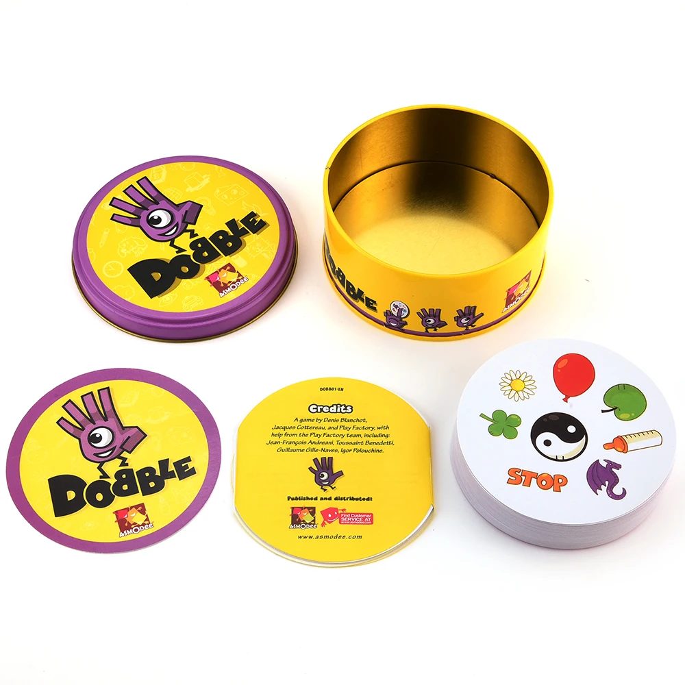 Железная игрушка Dobler Spot It 55 карт Спортивная Веселая семейная настольная игра для