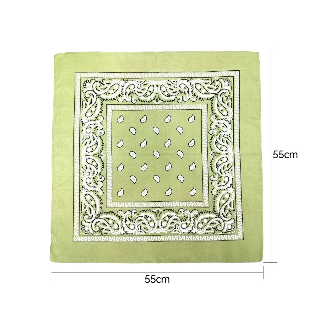 

Fashion Women Cotton Scarf Square Unisex Bandanas 55cm*55cm Headwear Rock Girls Head Scarf Exquisite Print Hair Accessories
