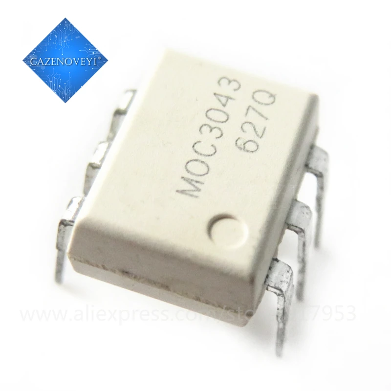

10 шт./лот MOC3043 3043 DIP-6 Новый оригинал в наличии