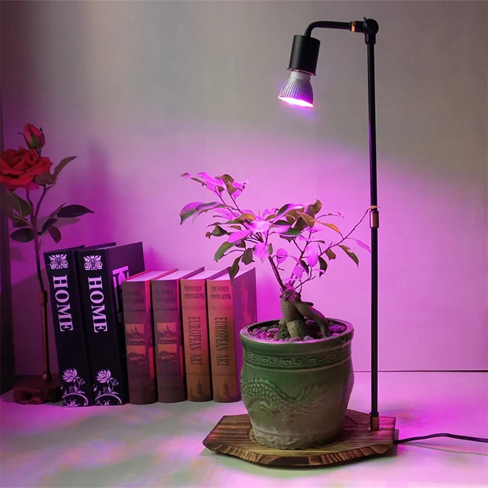 Mpow XW492 светодиодный светильник для выращивания E27 E14 Phytolamp 48 60 80 светодиодный s 110V 220V полный спектр лампа для выращивания растений Крытый сад растительный свет