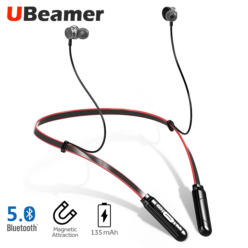 UBeamer V 5 0 Bluetooth наушники водонепроницаемые на шею беспроводные Hifi Q9 спортивные