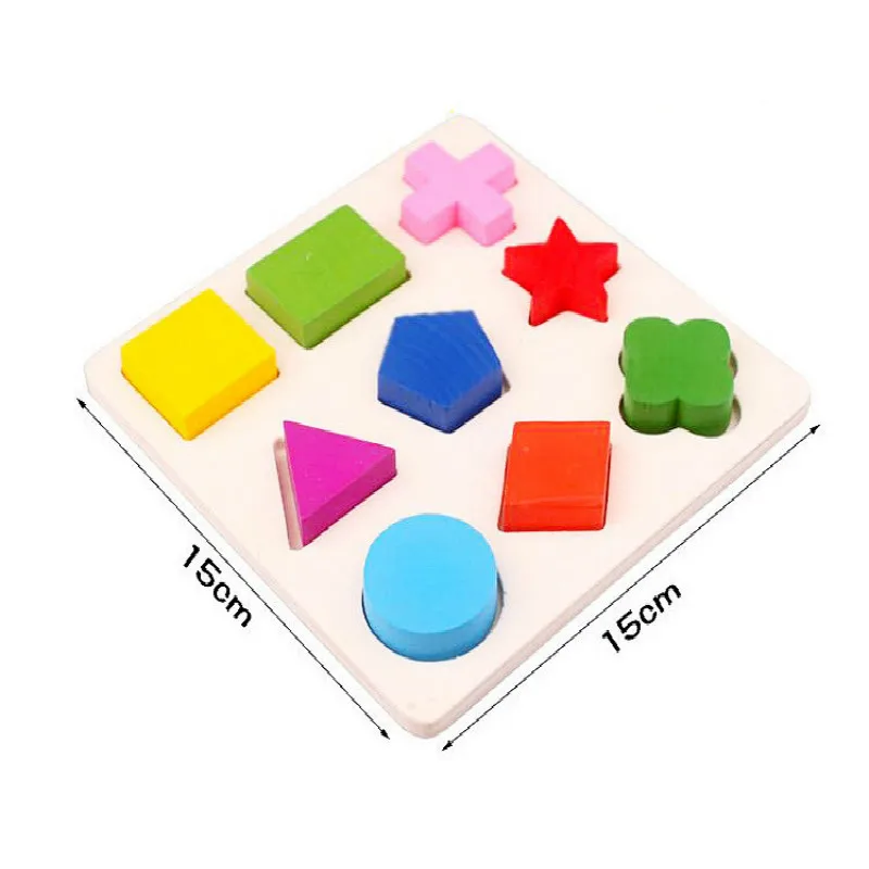 

Montessori Children's Early Education Wooden Three-dimensional Puzzle Toy Geometric Shape Cognitive Educational Toys