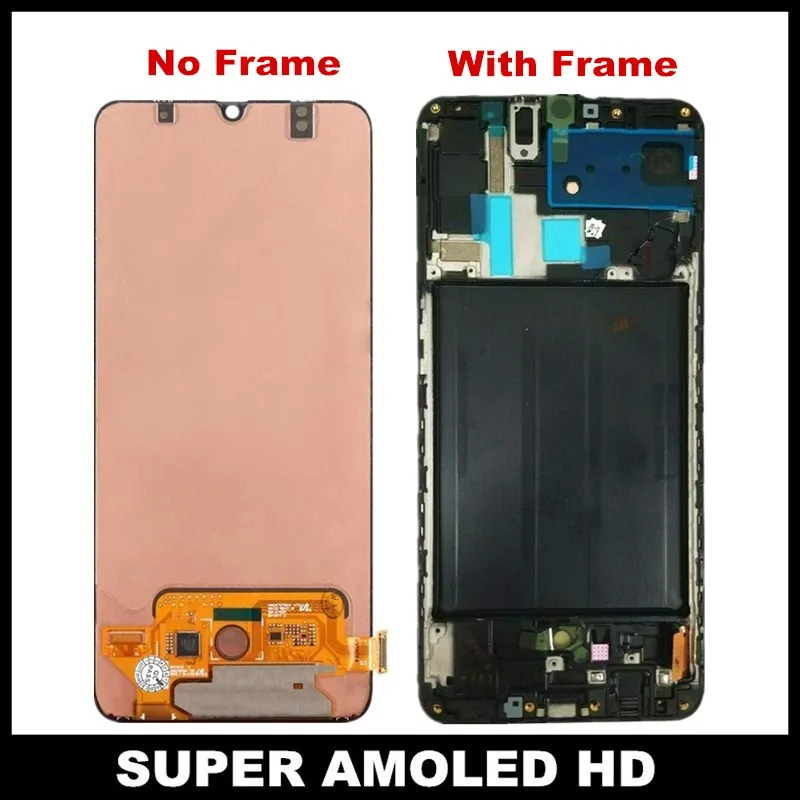 6 7 ɺMOLED Замена для samsung Galaxy A70 2019 A705 A705F SM-A705F Дисплей Сенсорный экран дигитайзер в