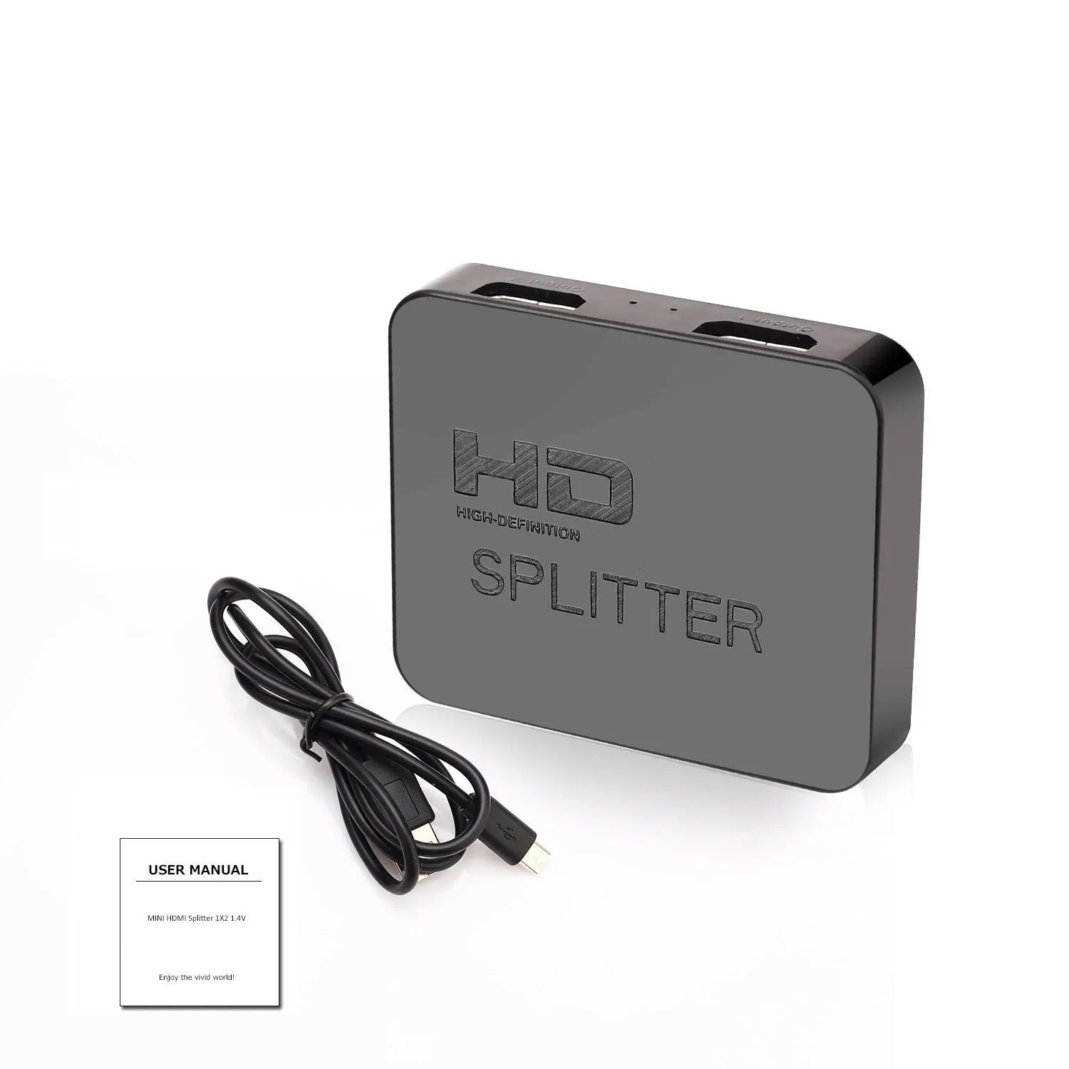 HD 1080p 4K 1X2 HDMI-совместимый сплиттер видео коммутатор 1 в 2 выхода усилитель двойной