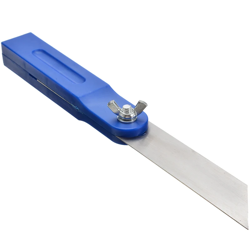 

8" Angle Ruler Gauges Sliding T-Bevel With Plastic Handle Adjustable Level Measuring Tool Wooden Marking Gauge