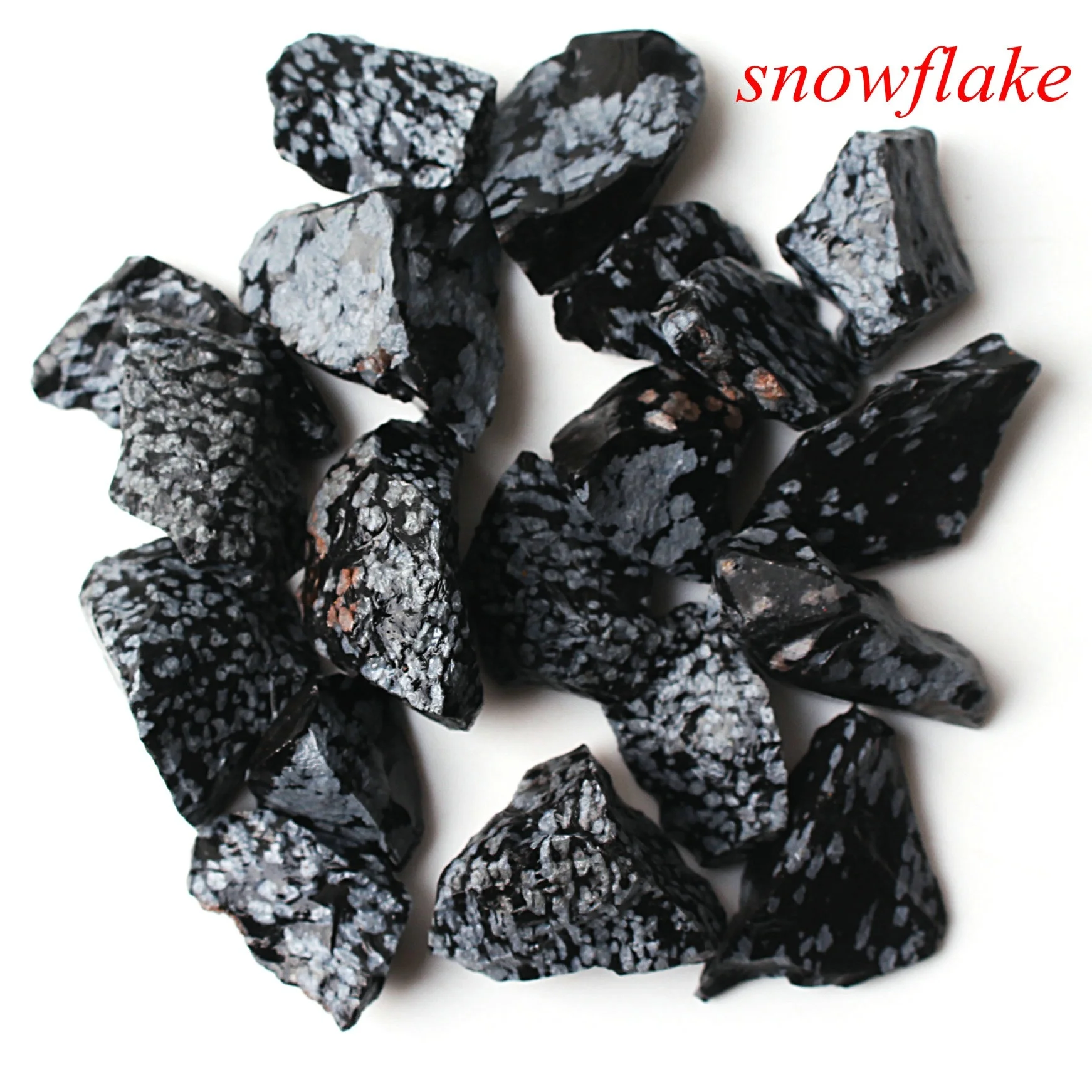 Snowflake obsidian 1 лот/100 г натуральный кристалл грубый камень научно-исследовательский образец минерала красочный кварцевый Целительный Декор рейки заживление - Цвет: Snowflake obsidian
