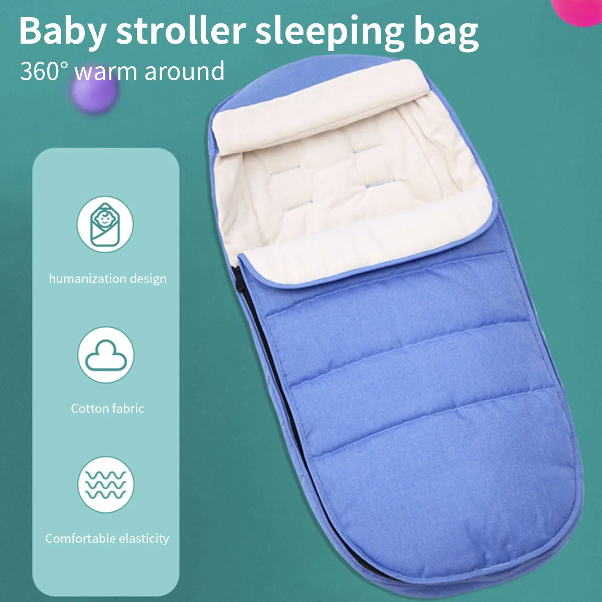 Спальный мешок для детской коляски, плотный зимний мешок-конверт для сна для новорожденных, теплые мешки для пеленания, мешок для сна для но...