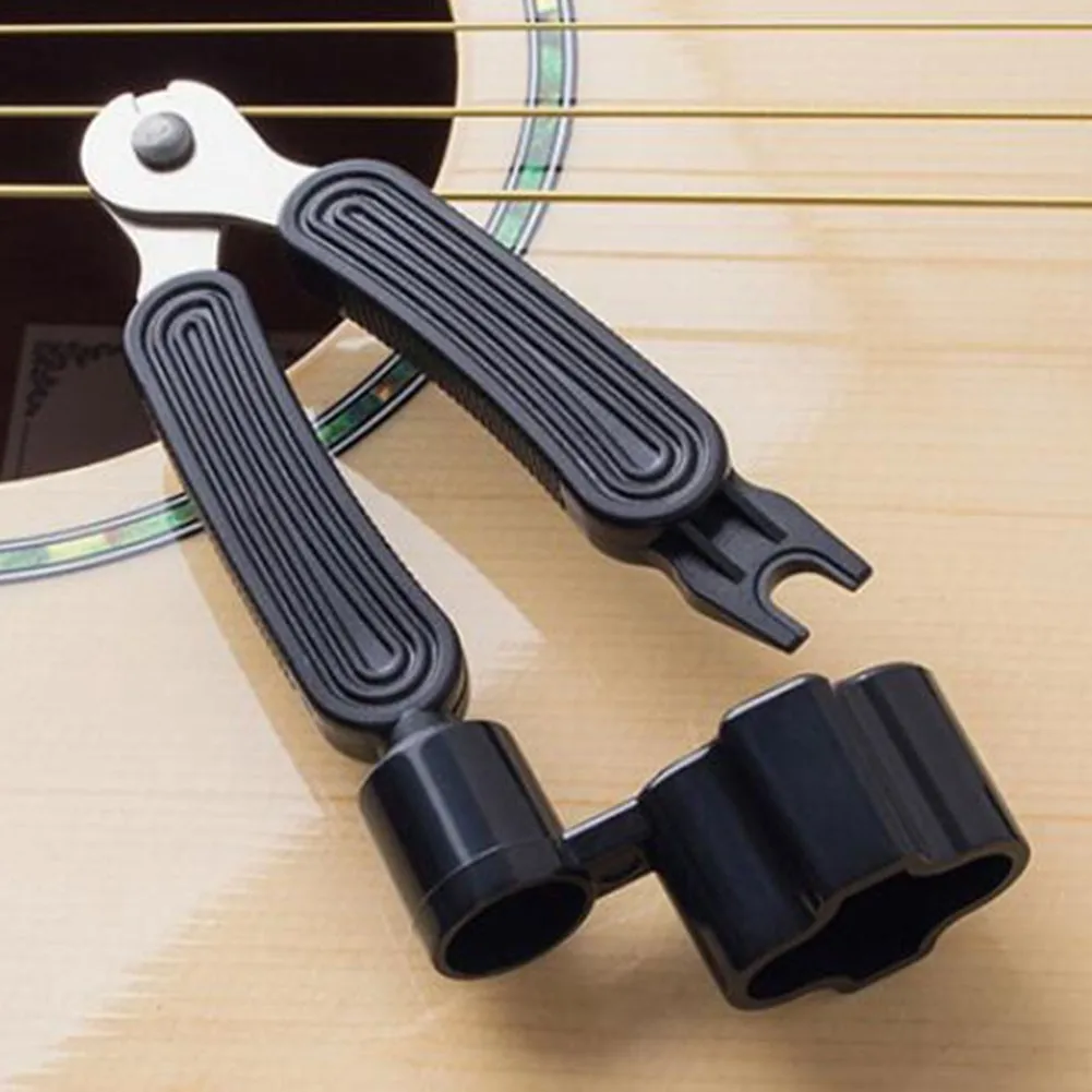 

3 In 1 Guitar String Winder Guitars String Cutter Pin Puller Guitar Winder String Clamp Remover Tuning Tool Stringed Instrument