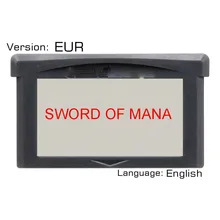 Карта картридж для видеоигр Sword Of Mana 32 Bit европейская версия