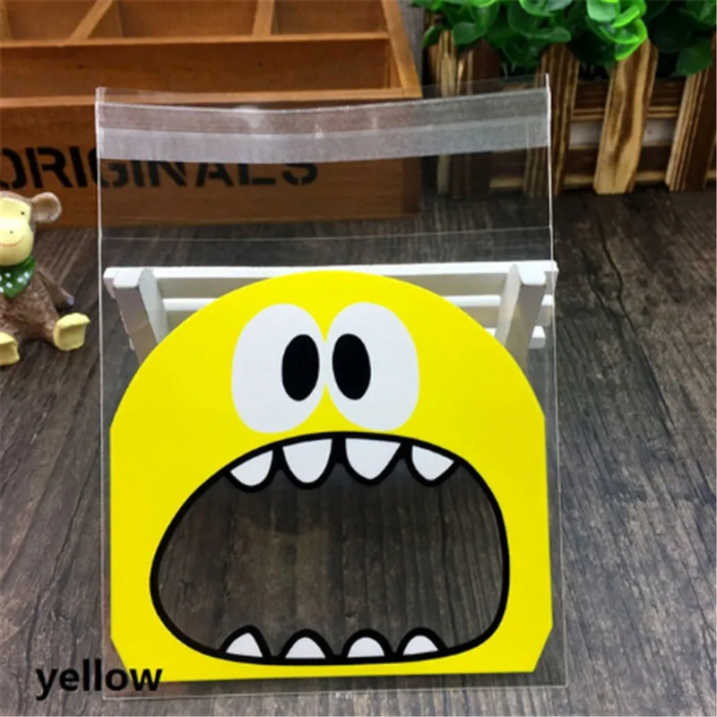 50 шт. милый большой пасть чудовища пластиковый пакет для свадьбы дня рождения