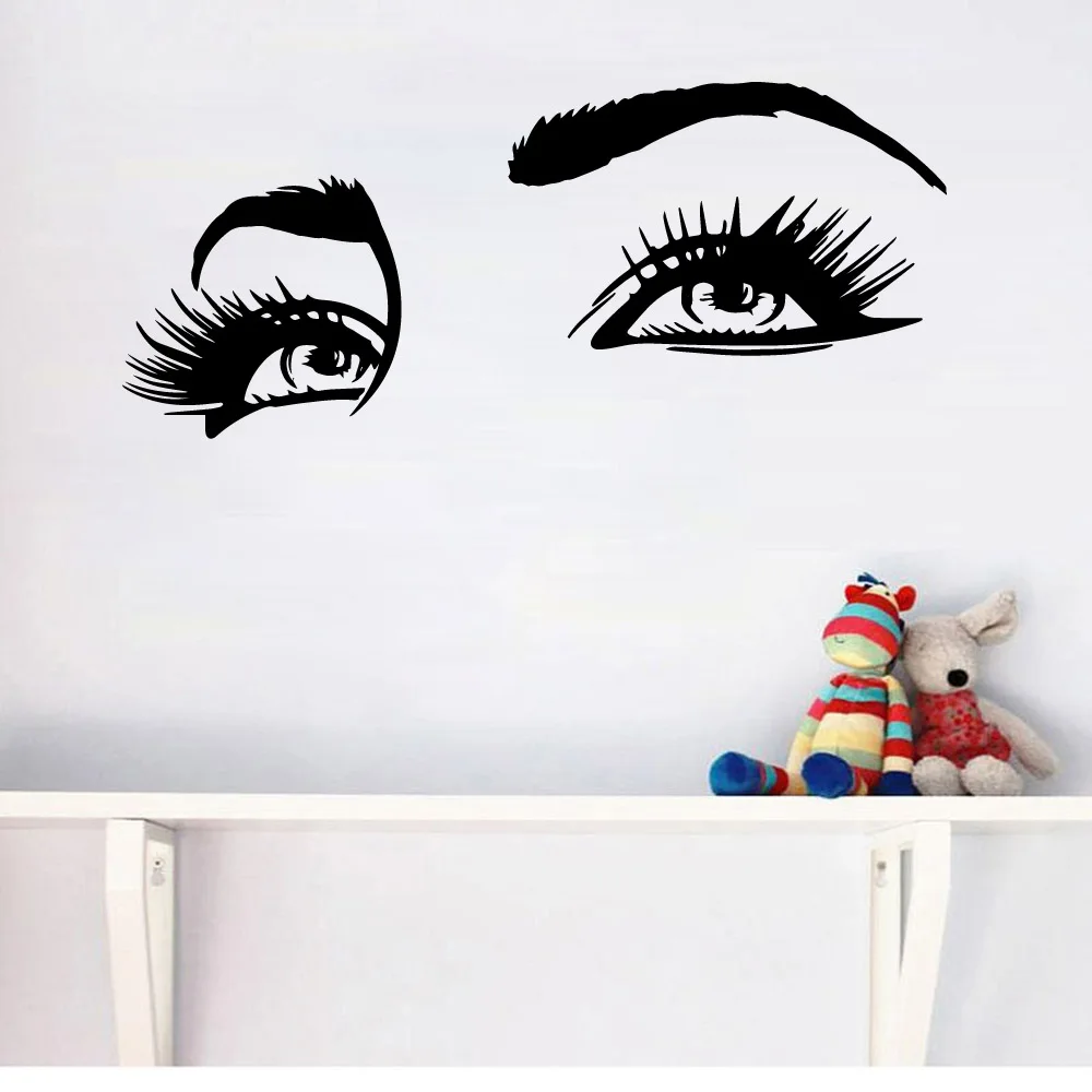 Изысканные пикантные Красота салон виниловые наклейки на стены для девочек