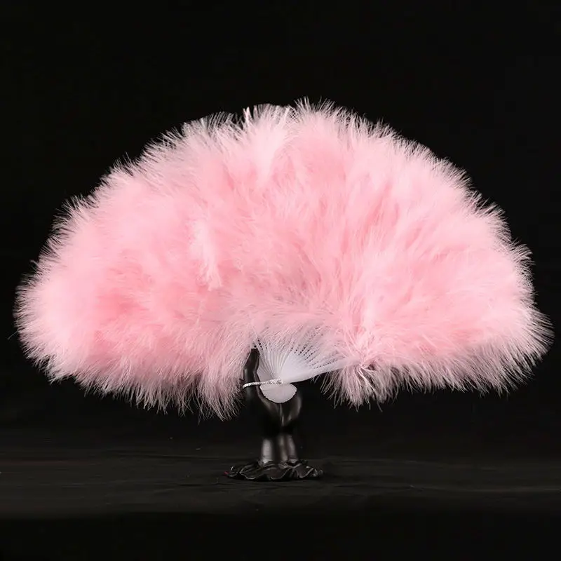 28 дюймовый веер с перьями Женский реквизит для танцев гусиными вечерние ринки