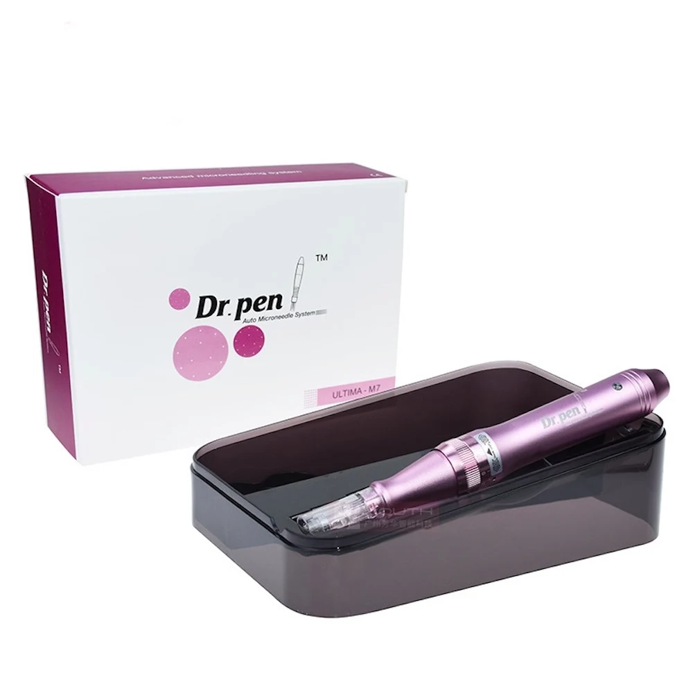 

Электрическая Микро-машинка для вышивания Dr. Pen Ultima M7, Дерма-ручка, картриджи для терапии с микроиглами, инструмент для ухода за кожей, спа-ух...