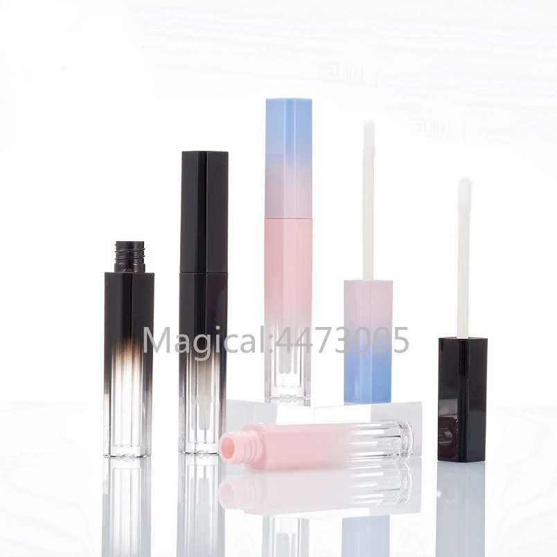 

10/30pcs Gradient Pink/Black Empty Lip Gloss Tube Lips Balm Bottle Brush Container Mini Refillable Lipgloss Bottles Beauty Tool